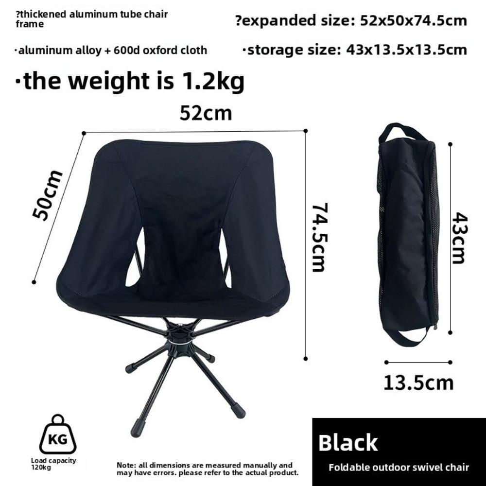 Detachable Swivel Chair Lightweight Folding Chair Backpacking Chair Fishing Activity