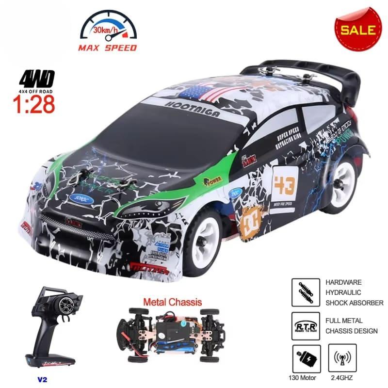 Новый полноразмерный 4WD 2.4G мини-гоночный автомобиль с дистанционным управлением, высокоскоростной внедорожный автомобиль с дистанционным управлением для дрифта, игрушечный автомобиль из сплава для мальчиков, детский подарок