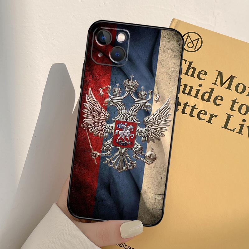 Russia Russian Flags Emblem Phone Case For iPhone 17 16 14 13 12 11 15 Pro Max mini XR 16e 15 16 Plus 17 Air Full Cover