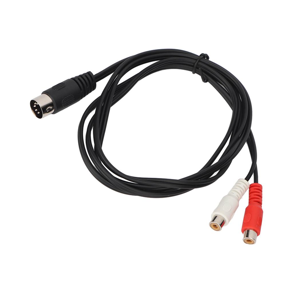 DIN 5PIN Male To 2RCA Female Cable Professional RCA Adapter Cable for Old Sound Equipment 4.9ft