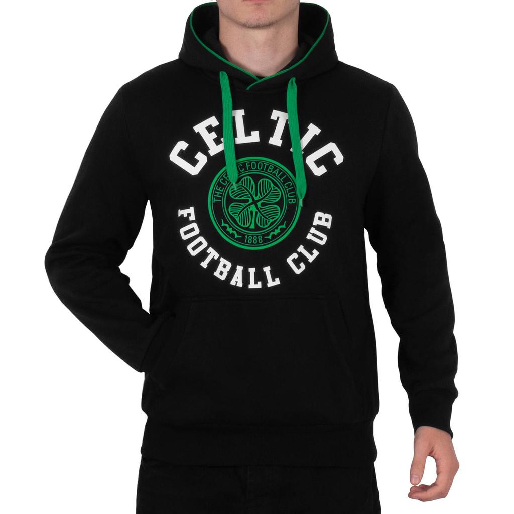 Celtic FC Mens Crest Fleece Hoodie