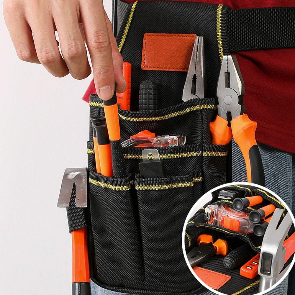 Multifunction Storage Bag Multiple Pockets Toolkit Pouch Repair Bag Hardware Maintenance Organizer