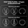 SPEEDWOX Плоскогубцы для стопорных колец с изогнутыми кончиками, диаметр, отверстия для стопорного инструмента, губки, 90°, 2,24 мм, C-образное кольцо,
