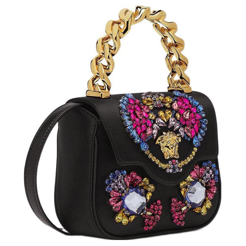Versace Мини-сумка La Medusa Черный/Золотой Женские сумки 1003016-1A04293-1B00V