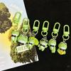 Cute Cartoon Green Frog Keychain Lovely Animal Keyring Handbag Pendant Charms Car Key Accessories For Girls Jewelry Gift