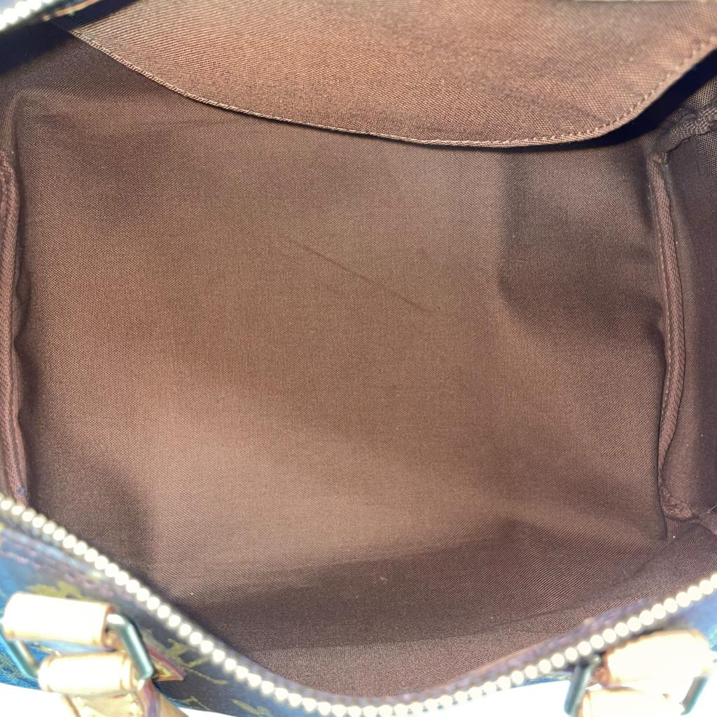 Подержанная сумка Louis Vuitton Monogram Speedy 35 M41524 Бостонская сумка Канва Коричневый Аутентичная 1213