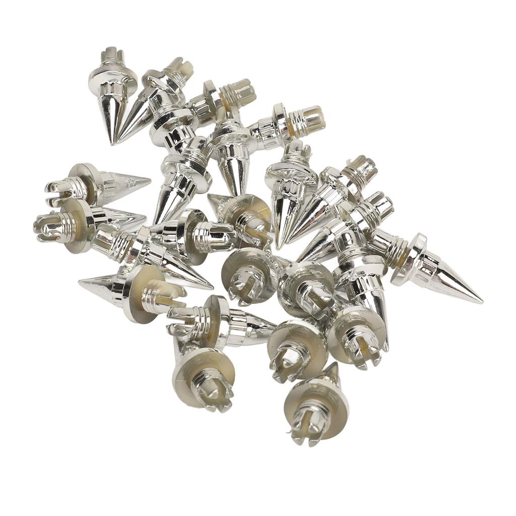 25Pcs Wheel Rim Rivet Nut Stylish Look Easy Installation Spike Wheel Rim Lip Rivet Nut for Wheels