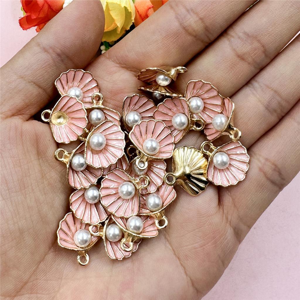 Высокое качество жемчужное ожерелье, серьги, кулон из сплава, аксессуары для капель масла, кулон, ювелирные изделия ручной работы, сделай сам, 20 шт., 14,5*15,5 мм