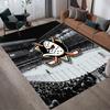 Квадратный ковер с фланелевым узором Anaheim Ducks, Ковер для гостиной, спальни, дивана, игровой комнаты, Нескользящий коврик для пола