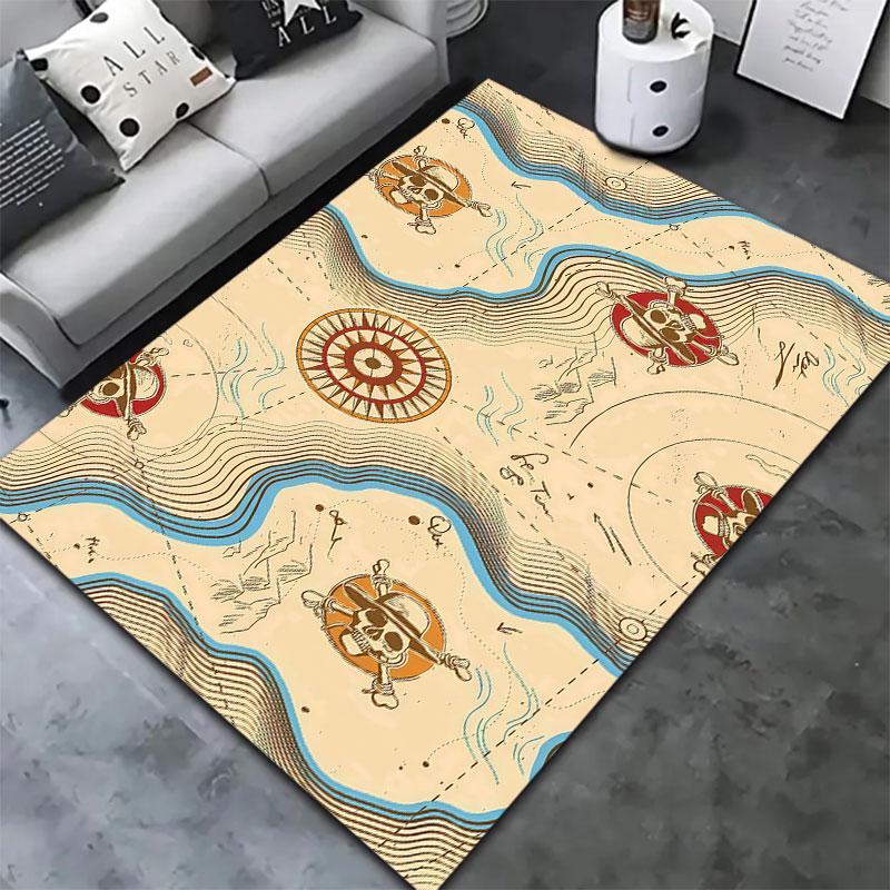 One Piece Map Carpet Rug For Living Room Bedroom Home Sofa Decoration Kids Play Nonslip Floor Mat
