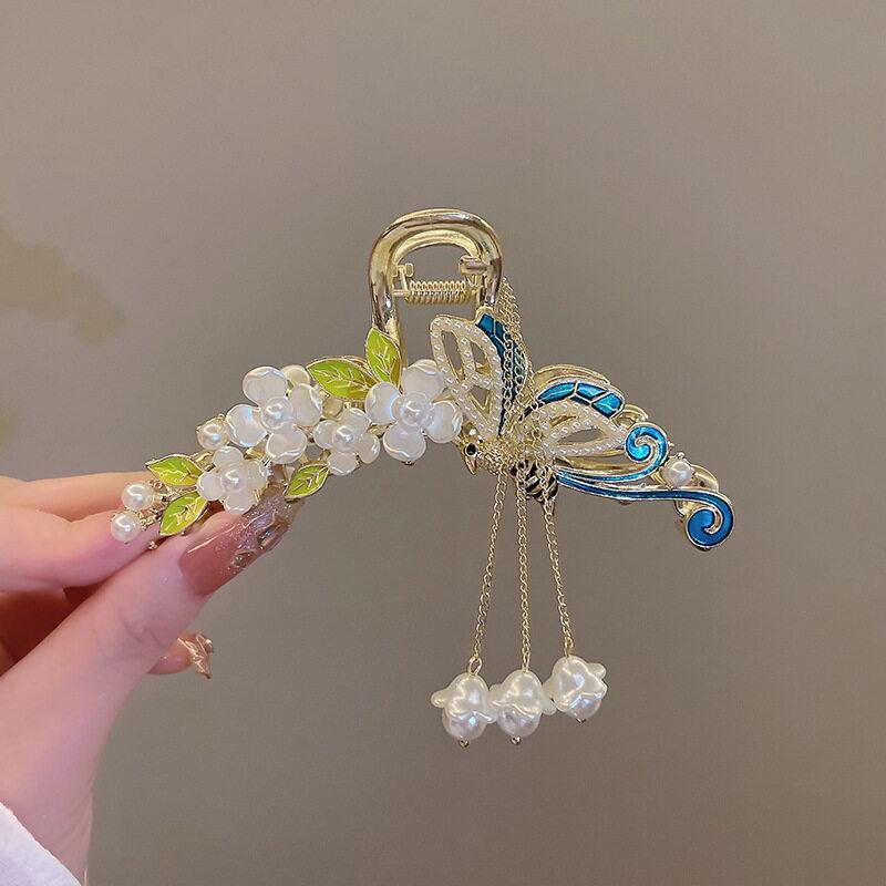 Модная заколка для волос «Ландыш», заколка для волос, женский головной убор ручной работы для девочек, заколка для волос, заколка в виде акулы, аксессуары для волос