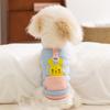 New Spring Summer Dog Clothes Cartoon Pockets Traction Vest Teddy Bigbear Small Dog Cat Pet Clothes
