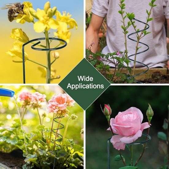 3 шт. опоры для растений, витые опоры для томатов, спиральные опоры для растений, железные садовые опоры с закрутками для вьющихся растений, виноградных лоз