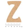 Adhesive MDF Wood Alphabet 7.5cm Letter Z