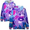 9 Colors Fashion Indigo Park Cartoon Printed Hoodies Autumn Long Sleeve Unisex Pullovers Streetwear Funny Clothes