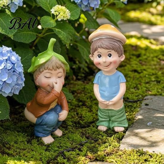 Юмористическая Настольная Статуэтка, Статуэтка Мальчика, Какающего из Смолы, Забавная Фигурка Писающего Ребенка, Креативная Скульптура-Украшение для Полки, для Сада, Внутреннего Декора, Причудливая