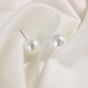 Round Shape Round Ball Earrings 4mm 5mm 6mm 8mm 10mm 12mm Ear Stud New Pearl Earrings  Women