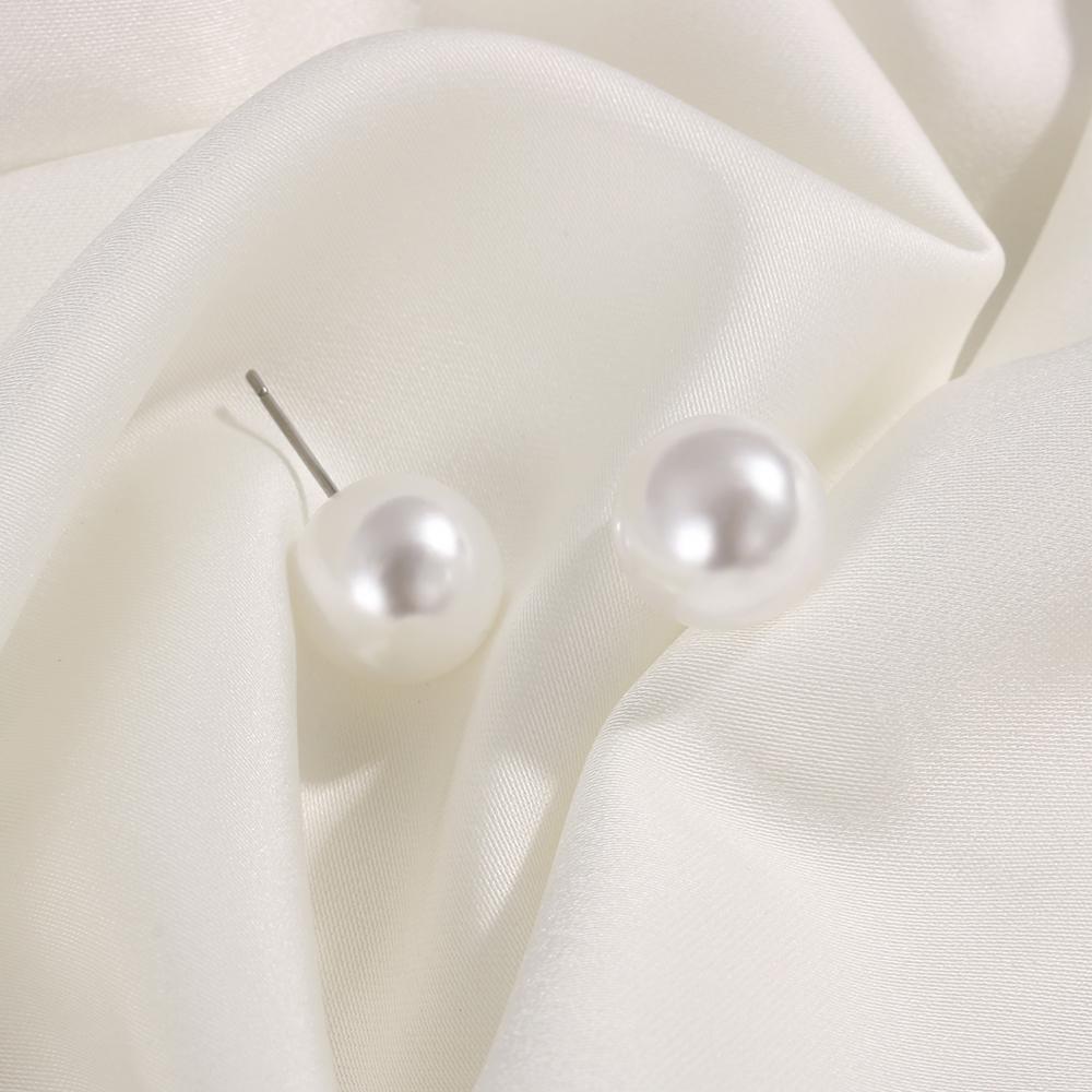 Round Shape Round Ball Earrings 4mm 5mm 6mm 8mm 10mm 12mm Ear Stud New Pearl Earrings Women