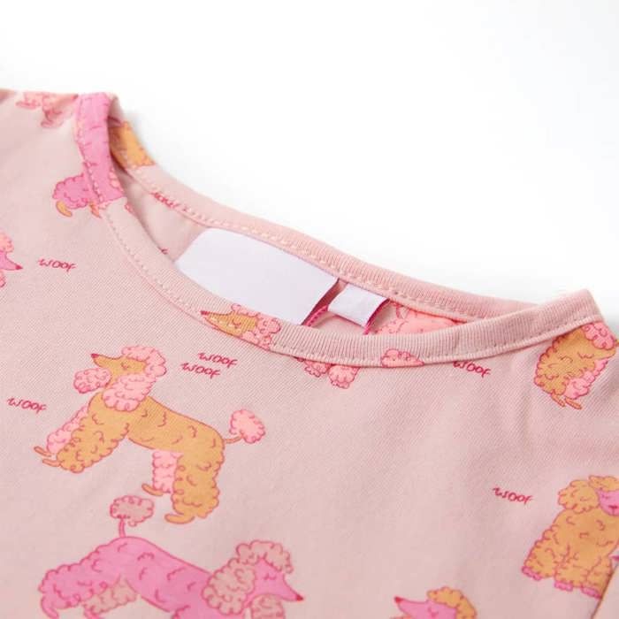Light Pink Short-sleeved Pajamas for Children 92/104/116/128/140