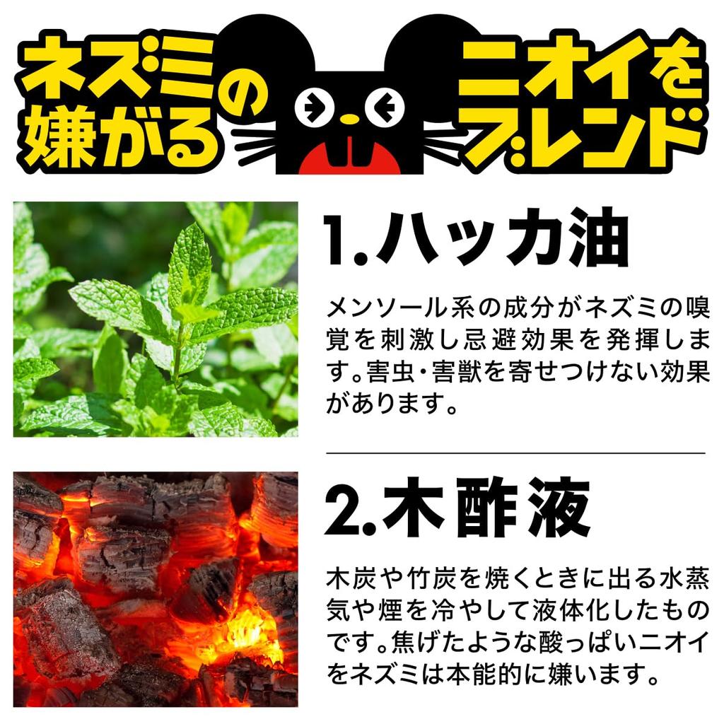 Устраняет 4 типа запахов с помощью средства от мышей и крыс с натуральным Просто откройте и оставьте его 10 г х 5 Содержит перечную мяту, дерево, цитрусовые и аллил Эффективно