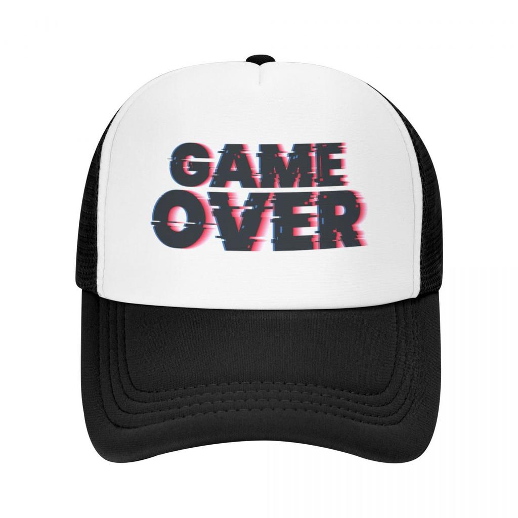 Game Over Baseball Cap Designer Hat hard hat fashionable Unisex Caps Womens