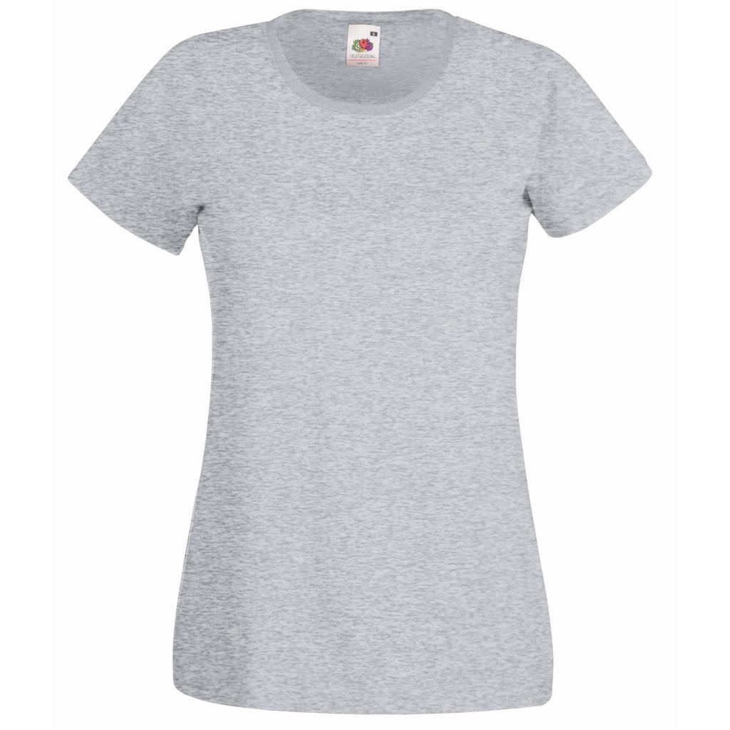 Fruit Of The Loom Ladies/Womens Lady-Fit Valueweight Short Sleeve T-Shirt (Pack Of 5)