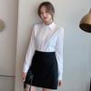 Long Sleeved White Shirt Women's Work Clothes  Spring and Autumn Solid Formal Shirts Versatile Comfortable Tops