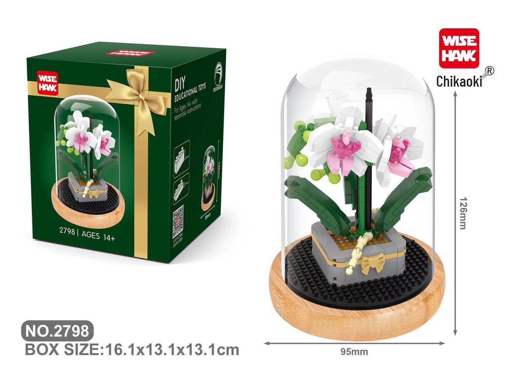 Micro Particle Building Blocks: Sunflower and Rose Bouquet for Valentine's, Qixi, Teacher's Day, and Christmas.