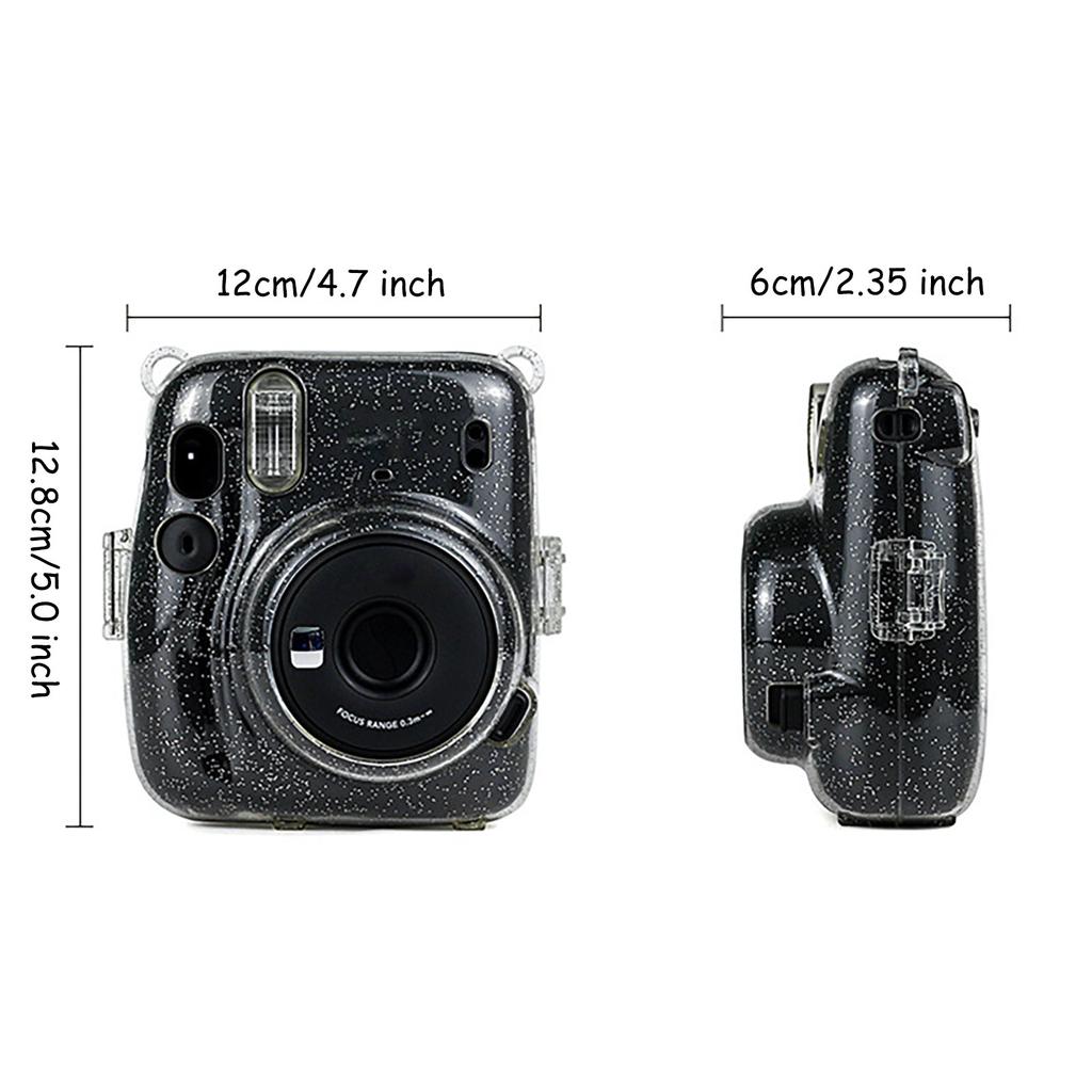 Чехол для моментальной камеры Instax 11, прозрачный, защитный, ударопрочный