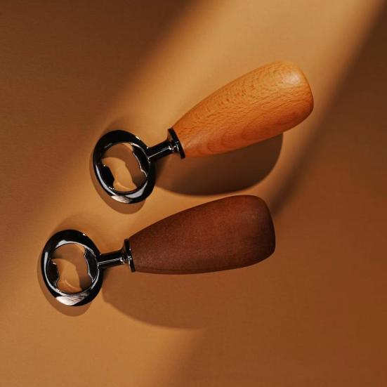 Yousheng Деревянная ручка Открывалка для бутылок Металлическая открывалка для пивных бутылок Портативная открывалка для банок для пива, газировки, сидра Кухня Бар Пикник