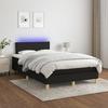 VidaXL Slat Bed Base with Mattress and LED, Upholstered Bed, Double Bed, Adult Bed for Interior Bedroom, 3133543