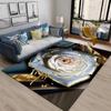 3D Nordic Luxury Flower Floral Area Rug Large, ковер для дома, гостиной, спальни, дивана, коврика для двери, декора, детские нескользящие коврики