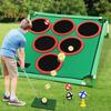 Набор для игры в гольф для детей, веселые игры во дворе, игры на заднем дворе, отцы и гольфисты, в комплект входят 20 мячей для гольфа, коврик для паттинга и чехол, повседневные домашние игры в гольф для