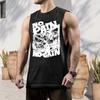 Мужской летний жилет с круглым вырезом без рукавов и широкими плечами, баскетбольная футболка, свободный крой, повседневные топы для бега с принтом, повседневная одежда