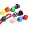 Double Holes Sportswear Accessories Toggle Clip Cord Lock Bean Apparel Shoelace Plastic Stopper