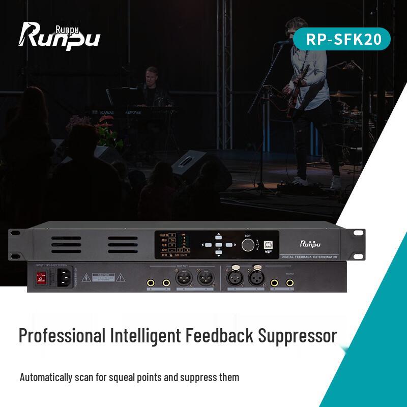 Runpu Professional Conference Audio Feedback Suppressor (CN version)