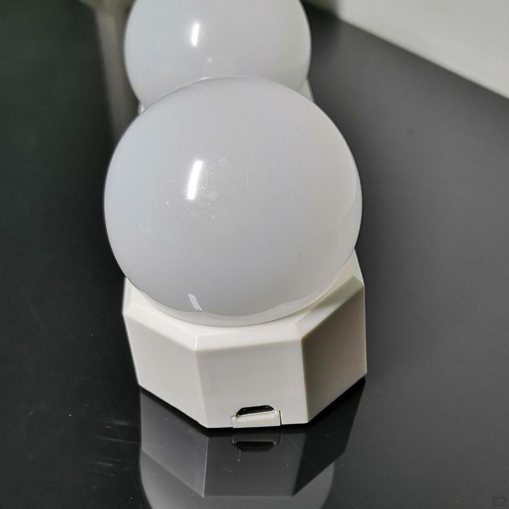 Сделайте Освещение 4 светодиода Туалетный столик Ванная Комната Лампочки USB