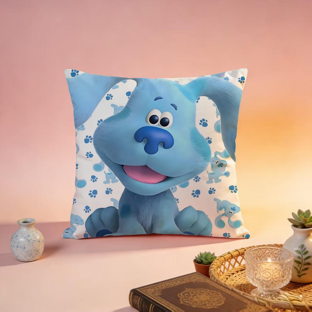 New BBlues cluesful Cushion Cover Premium SkinFriendly Pillow Case MultiPurpose for Home Office Travel