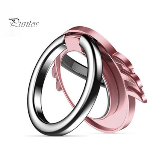 Mobile Phone Stand Magnetic 360-degree Rotation Ultra-thin Cell Phone Finger Ring Holder for Desktop