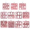 Large Size and Small Size Clay Polymer Plastic Earring Mold Clay Cutting Diy Basic Geometry Soft Pottery Earring Mold
