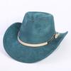 Популярная европейская и американская классическая замшевая ковбойская шляпа в западном стиле мужская и женская мода стиль LO шляпа-ковбойка с персиковым сердцем