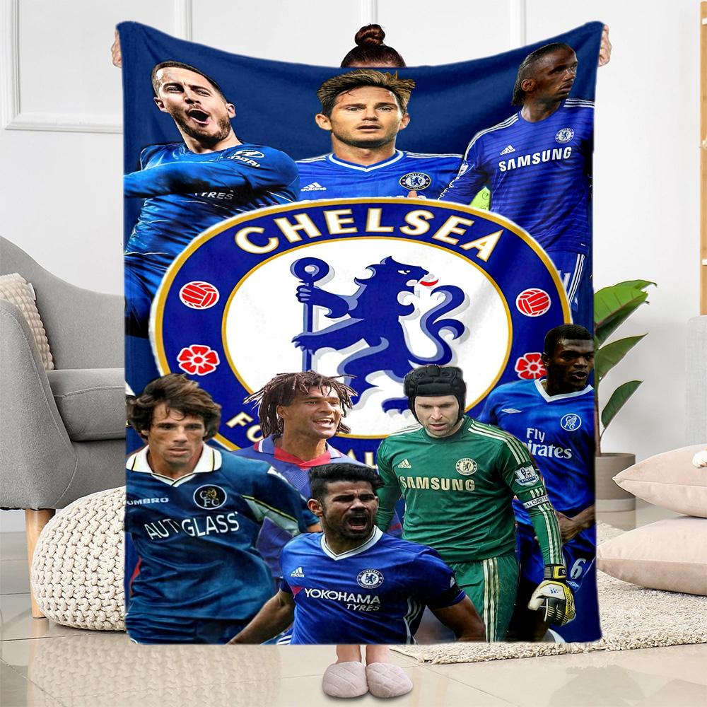 Chelsea Blanket Comfortable Suitable For Chair Seaside Bed For All Seasons Playful Design Unique Gift For Family And Friends Camping