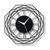 Wall Clock for Home, Office, Living Room, Bedroom, Kids Room and Kitchen (35 X 35 Cm) | Stylish Latest Home Decor | Black Color (Battery Included)