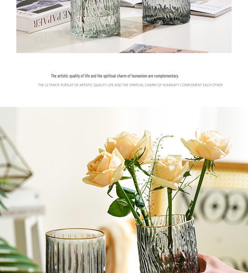 Минималистичная прозрачная стеклянная ваза для гидропонных цветов - Элегантный декор для дома и спальни