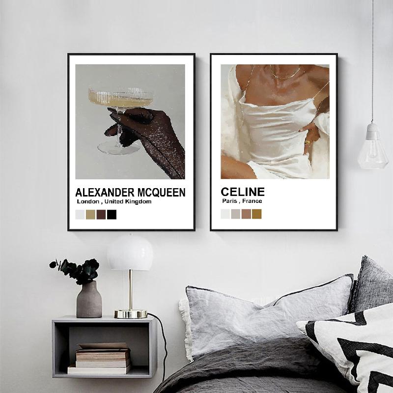 Роскошная мода Hypebeast, современное цифровое искусство, дизайнерские плакаты, настенная живопись на холсте, гостиная, спальня, скандинавский домашний декор