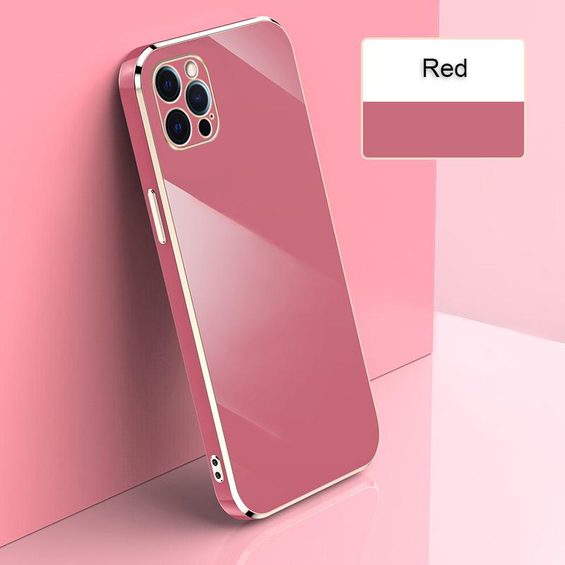 Роскошный 6D гальванический позолоченный блестящий цветной чехол-бампер для телефона для iPhone Samsung Xiaomi Oppo Moto Girls Мягкая силиконовая противоударная задняя крышка