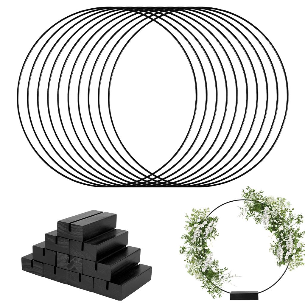 Металлический цветочный обруч гирлянда украшение стола венок для свадьбы центральные украшения деревянные держатели карт цветочная гирлянда домашний реквизит для вечеринки