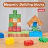 64pcs Set Toys STEM MontessoriStacking Cubes Construction Set ChristmasGift