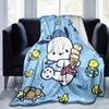 1pc Sanrio Adorable Pochacco Home Decor Blanket: Perfect Gift for Bedroom, Living Room, Travel, Camping, Car, Beach & Office Naps, Soft Flannel Throw