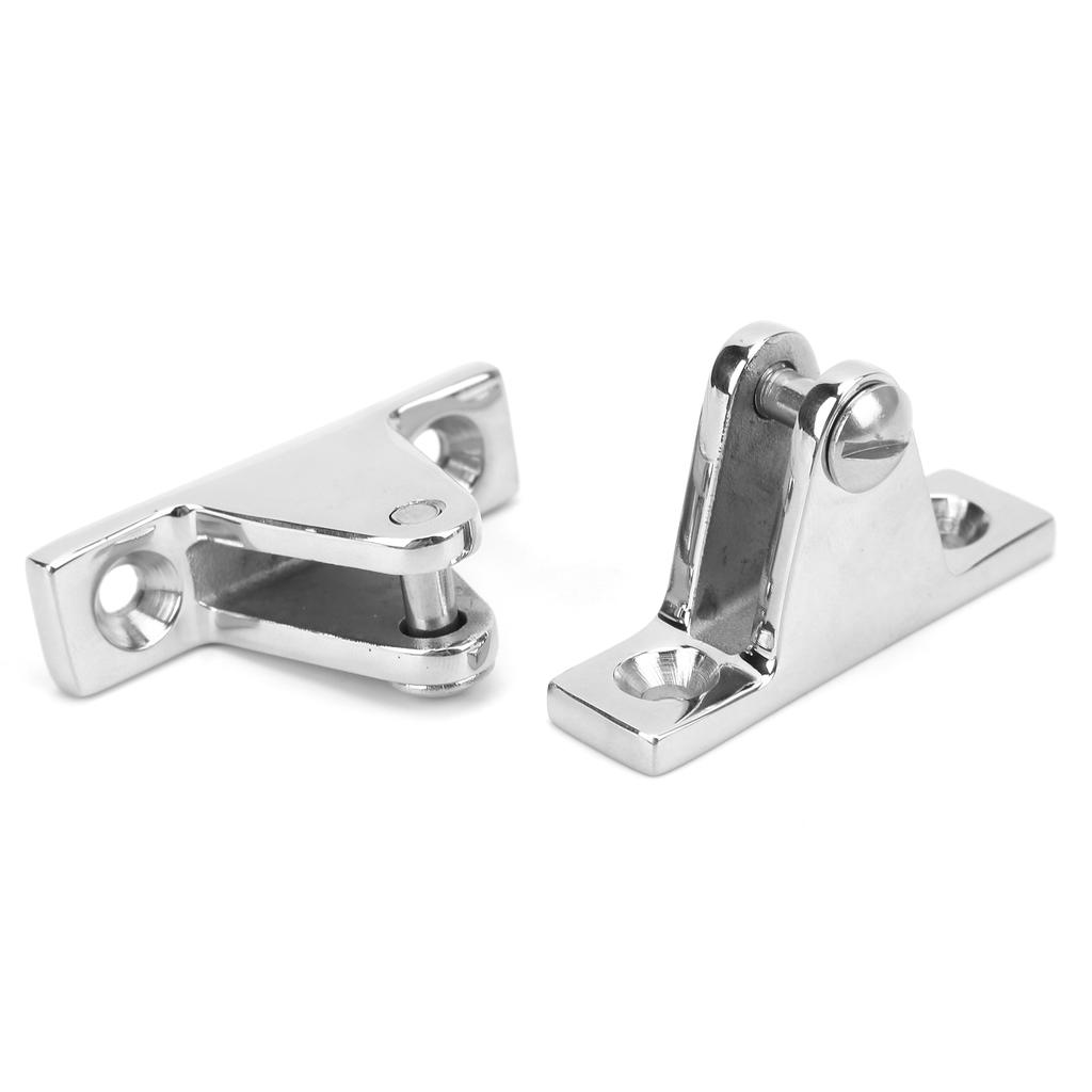 2pcs Bimini Top 90 Degrees  Deck Hinge 316 Stainless Steel Heavy Duty Marine Boat Deck Hinge Mount